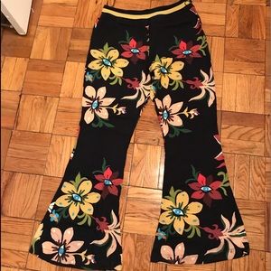 patterned flare pants